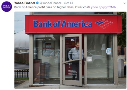 BANK OF AMERICA CON LAS MEJORES GANANCIAS EN SEIS AÑOS